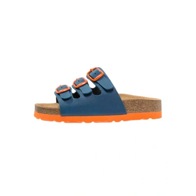 Abbildung von LICO Pantolette flach für Kinder, Größe: 38, Marine/orange Schuhe