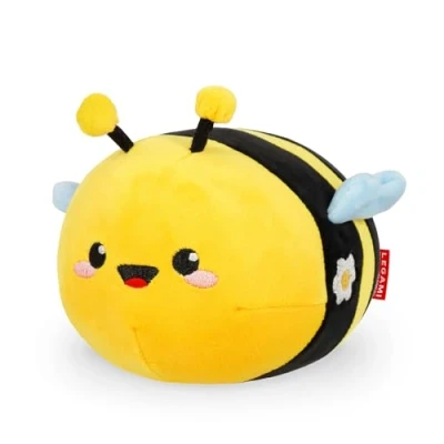 Abbildung von Legami Plüsch Super Soft!, Bee Thema, Mini Größe, mit personalisierbarer ID Karte, Steht alleine, 14x15x12 cm