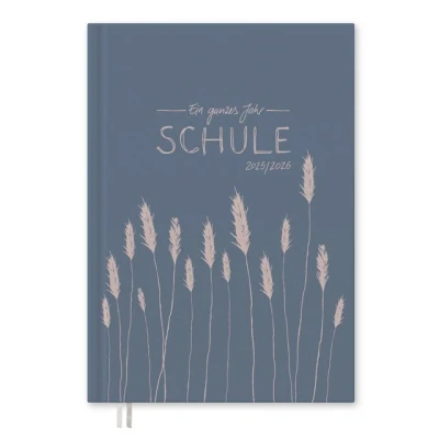 Abbildung von Eine der Guten Lehrerkalender 2025/2026, A4 Lehrerplaner, 1 Doppelseite pro Woche, Schuljahresplaner für Schuljahr 25/26, Hardcover Blau Rosa Blumen, nachhaltig &amp; klimaneutral