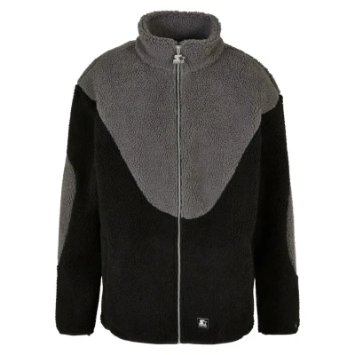 Abbildung von Starter Sherpa Fleecejacke, Herren, Größe: Small, Black asphalt