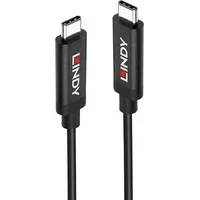Abbildung von LINDY 43348 USB Typ C 3.2 Gen 2 C/C Aktives Kabel, 3 m Aktivkabel für Videosignale und Datenübertragung bis zu 10Gbps, unterstützt DisplayPort 1.4 High Resolution, UHD 8K 7680x4320@60Hz
