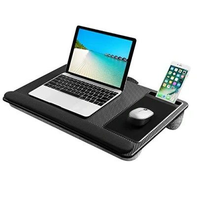 Abbildung von Laptopunterlage für Bett mit Mausunterlage &amp; Handgelenkauflage, Superlicht Laptop Kissen max. 17 Zoll Notebook, Telefonhalter und Mauspad No 008312862 0001