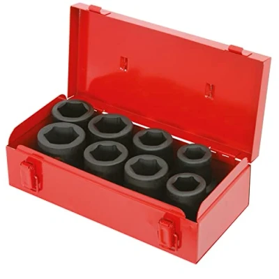 Abbildung von KS Tools 515.0610 1&quot; Sechskant Kraft Stecknuss Satz, kurz, 8 tlg.