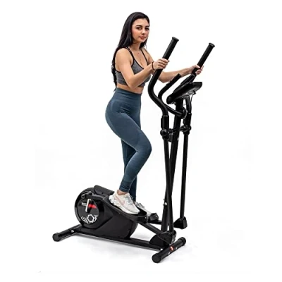 Abbildung von TechFit E300 Cross Trainer, Ellipsentrainer für zu Hause, Gewichtsverlust Maschine Cardio und Fitnessübungen, Magnetische Widerstandsvorrichtung geeignet Innenräume 120 x 58 155 cm