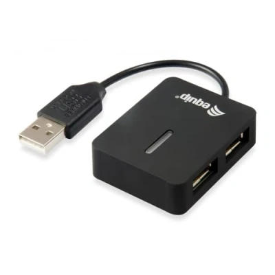 Abbildung von Equip USB Hub 4Port Reise Hub, Schwarz