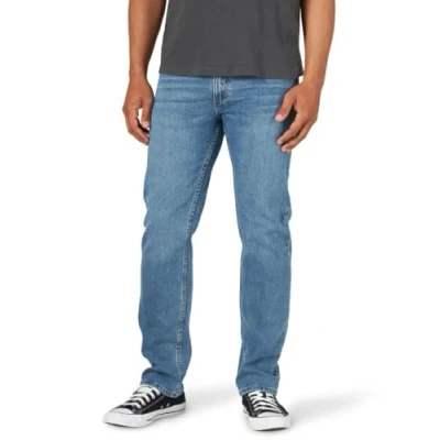 Abbildung von Wrangler Authentics Jeanshose, für Herren, reguläre Passform, Bequeme, elastische Taille, Leon, 44W / 34L