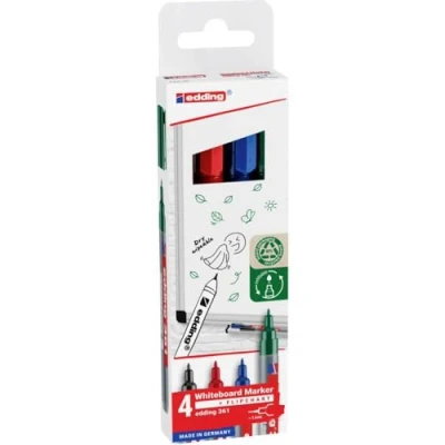 Abbildung von edding Whiteboard Marker 361 Whiteboardmarker sortiert (4er Set)