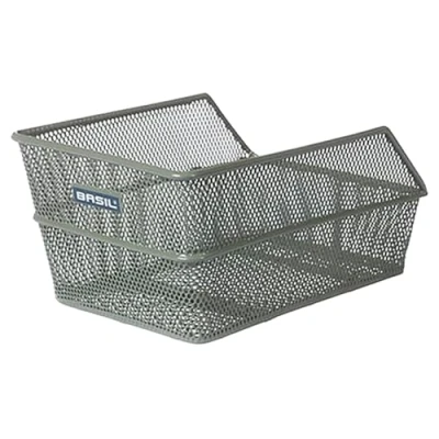Abbildung von Fahrradkorb Für Hinten Basil Cento S Mit Festmontage 31 X 21 9 Cm Olivgrün