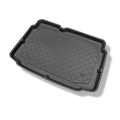 Abbildung von Mossa Kofferraumwanne kompatibel mit Volkswagen Polo V 6R Hatchback (05.2009 09.2017) Kofferraummatte rutschfest Schutzmatte G1