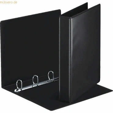 Abbildung von Esselte Präsentationsringbuch A4 4 Ringe 30mm schwarz