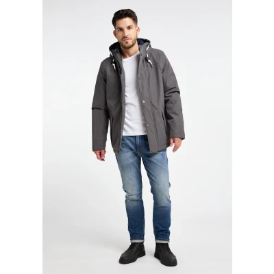 Abbildung von ICEBOUND Wattierte Winterjacke Herren Steingrau