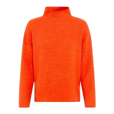 Abbildung von camel active Oversized Strickpullover, Damen, Größe: XL, Orange