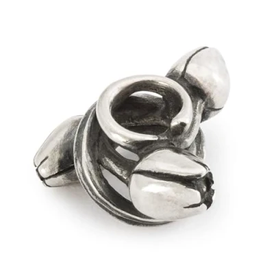 Abbildung von Trollbeads Frühlings Kollektion Blühende Verbindungen 2024 Silberbeads (Tulpen des Optimismus TAGBE 10279)