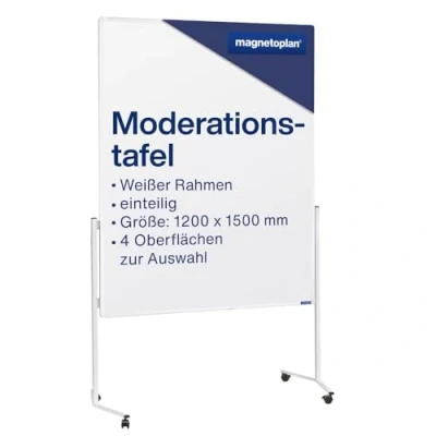 Abbildung von Magnetoplan Moderationstafel 2111100 1500x1200mm Karton weiß