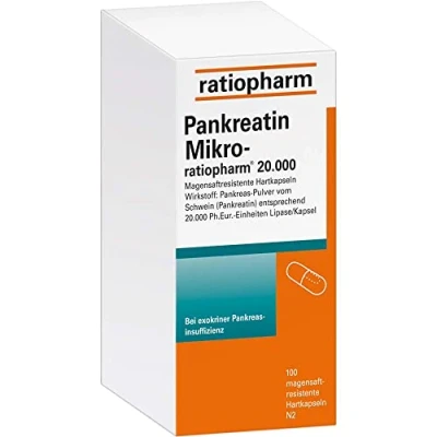 Abbildung von Pankreatin Mikro ratiopharm 20.000 100 St