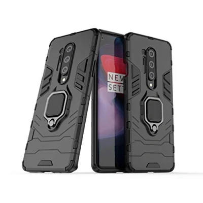 Abbildung von Kompatibel mit 1+8 Pro (5G) Hülle, Ring Ständer Magnetischer Handyhalter Auto Caseme Schutzhülle Case für OnePlus 8 (Schwarz)