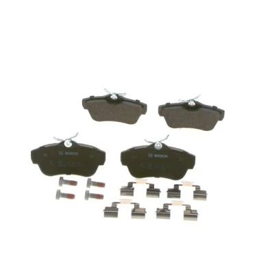 Abbildung von BOSCH 0 986 494 192 Bremsbelagsatz Low Metallic mit Anti Quietsch Blech, Schrauben Feder, Zubehör CITROËN: Jumpy II Kastenwagen