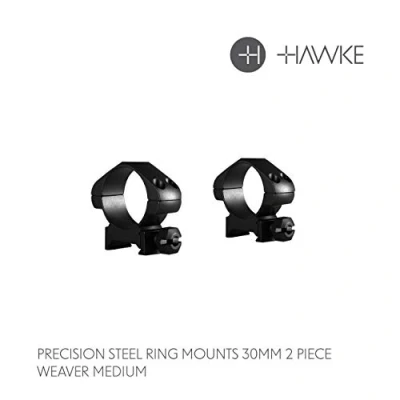 Abbildung von PRECISION STEEL RING MOUNTS with nut 23006 Weaver, 30mm Diameter, Medium (Nut)