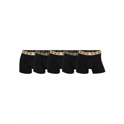 Abbildung von Cristiano Ronaldo CR7 Basic Organic 5 PACK Panties, Herren, Größe: Small, Black
