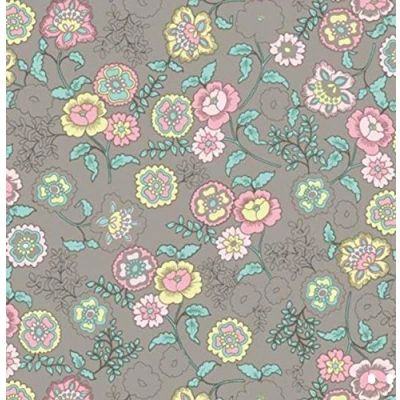 Abbildung von AS4HOME Möbelfolie Fleur beige Blumen 45 cm x 200 cm, Muster: Blumenmuster