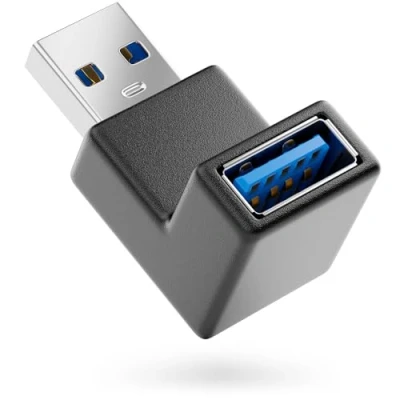 Abbildung von deleyCON USB 3.0 Winkel Adapter 90 Grad Winkeladapter A Stecker