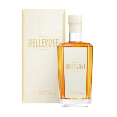 Abbildung von Bellevoye Whisky Triple Malt Französischer Blanc Goldmedaille Concours Agricole de Paris 2022 40 % Alkohol Herkunft: 100 Frankreich 70 cl
