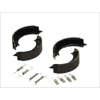 Abbildung von ATE 03.0137 4001.2 Handbremsbeläge mit Zubehör MERCEDES BENZ: Sprinter 3 T Kastenwagen, G Klasse SUV, Pritsche/Fahrgestell