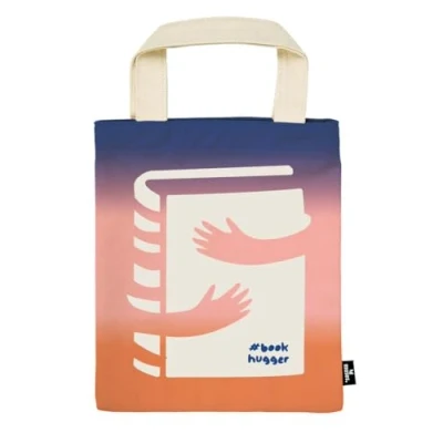 Abbildung von moses. libri_x Büchertasche #book hugger Stofftasche für Bücher, Geschenkverpackung aus 100% Baumwolle, wiederverwendbar, umweltfreundliche Buchhülle mit angesagtem Buchmotiv