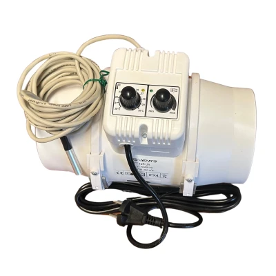 Abbildung von Vents Rohrventilator TT 125 Un, 280 m3 mit Temperaturregler