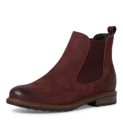Abbildung von Tamaris Ankle Boot, Damen, Größe: 36, Red nubuc Schuhe