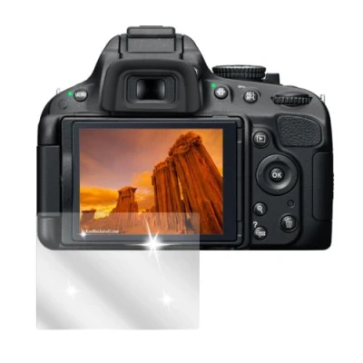 Abbildung von dipos I 6X Schutzfolie klar kompatibel mit Nikon D5100 Folie Displayschutzfolie