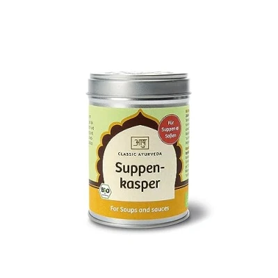 Abbildung von Classic Ayurveda Bio Suppenkasper Suppengewürz Gewürzmischung Gemüsebrühe 270 Gramm (3 x 90 g)
