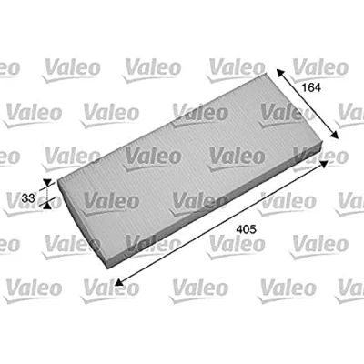 Abbildung von VALEO CLIMFILTER COMFORT 698738 Innenraumfilter Partikelfilter 405 164 30 PEUGEOT: 807, Expert I Kastenwagen, CITROËN: C8