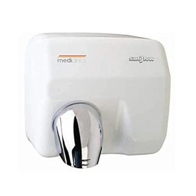 Abbildung von ALLCARE 12190 Mediclinics E88A SANIFLOW Automatischer Händetrockner für Toiletten, Weiß 12270 Epoxy Finish, 2250 Watt,