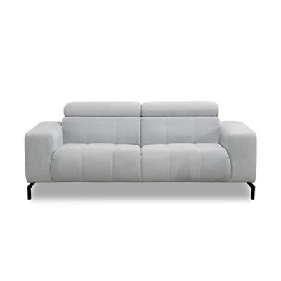 Abbildung von DOMO. collection Sofa Cunelli, 2er Couch mit Rückenfunktion, 2 Sitzer Garnitur Relaxfunktion, Polstersofa, 208 x 104 79 cm (BxTxH), pastellblau
