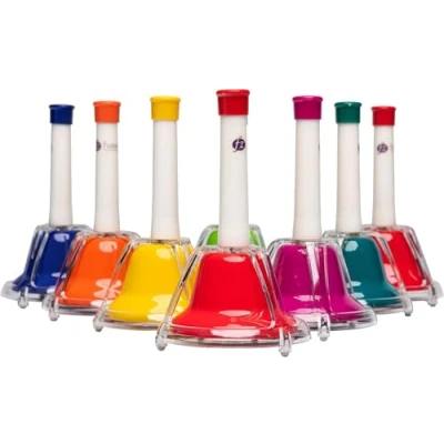 Abbildung von FUZEAU 70608 Set mit 8 Glocken 2 in 1 zum Schlagen Farbe = Note Original bunt ab 3 Jahren
