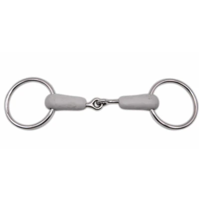 Abbildung von AMKA Wassertrense gebrochen Kunststoff ummanteltes Mundstück Stärke 23 mm Ringe