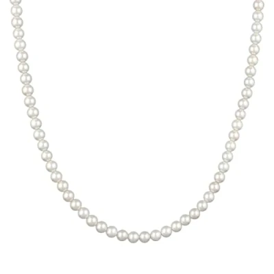 Abbildung von Kuzzoi Muschelkernperle Halskette, Herren, Größe: 50, Silber