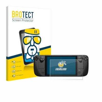 Abbildung von BROTECT Schutzglas für Valve Steam Deck/OLED Schutzfolie Panzer Folie Glas [Extrem Kratzfest 9H, Anti Fingerprint, Ultra Transparent]