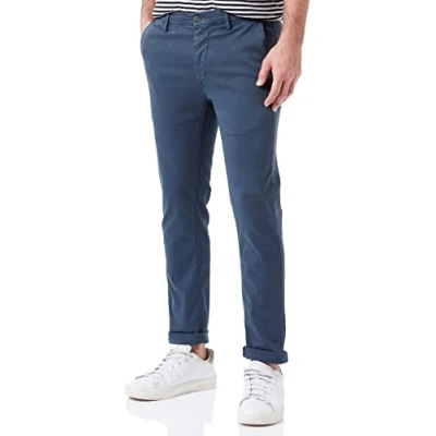Abbildung von Replay Herren Chino Zeumar Slim Fit Hyperflex X Lite mit Stretch, Blue Delavè 783 (Blau), 27W / 32L