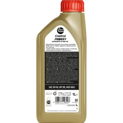 Abbildung von Castrol Power 1 Ultimate 4T 5W 40 1l Motoröl 15FFA7