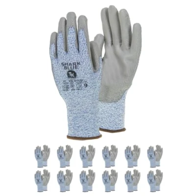 Abbildung von TK Gloves SHARK BLUE/Montage Handschuhe Schnittschutz/Größe 07, 12 Paar/Montagehandschuhe/Schnittfeste Arbeitshandschuhe