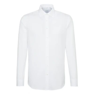 Abbildung von Seidensticker Herren Business Hemd Slim Fit Bügelfrei Kent Kragen Langarm 100% Baumwolle