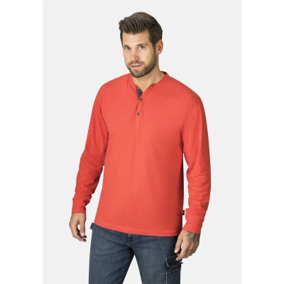 Abbildung von HERO by John Medoox Businessshirt &quot;Workwear Longsleeve Henley Shirt&quot;, Shirt Funktionsqualitätfür Herren