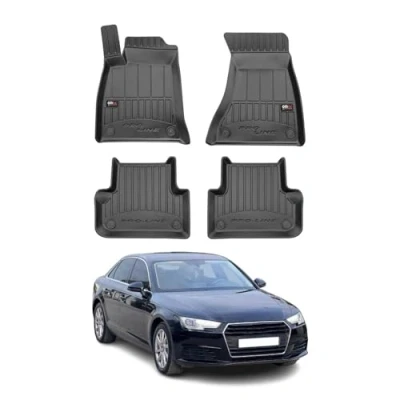 Abbildung von OMAC Gummi Fußmatten kompatibel mit Audi A4 Avant Kombi Limo 2015 2023 Premium TPE Automatten