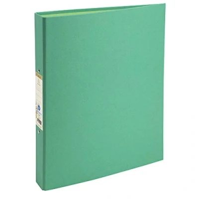 Abbildung von Exacompta 54983E Ringbuch Forever DIN A4 aus Recycling Karton 2 Ringe 40mm breit dunkelgrün ideal für Schule und Büro Ringhefter Ringordner Ringbuchordner