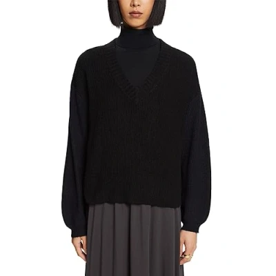 Abbildung von edc by Esprit VNK Strickpullover, Damen, Größe: XXL, New black