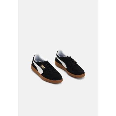 Abbildung von Puma Palermo Unisex Sneaker low, Größe: 48.5, Black/white Veloursleder