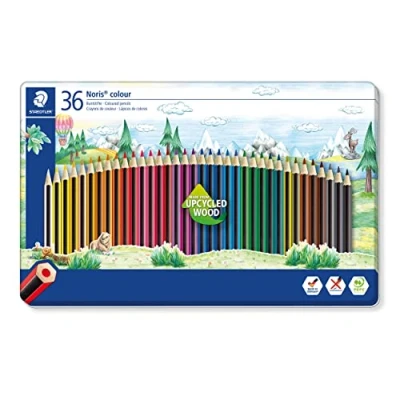 Abbildung von STAEDTLER Bleistift Farbstifte Noris colour 36er Pck 100% PEFC 185 M36, hohe Bruchfestigkeit