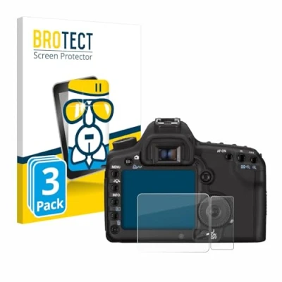 Abbildung von BROTECT Schutzglas für Canon EOS 5D Mark II (3 Stück) Schutzfolie Panzer Folie Glas [Extrem Kratzfest 9H, Anti Fingerprint, Ultra Transparent]